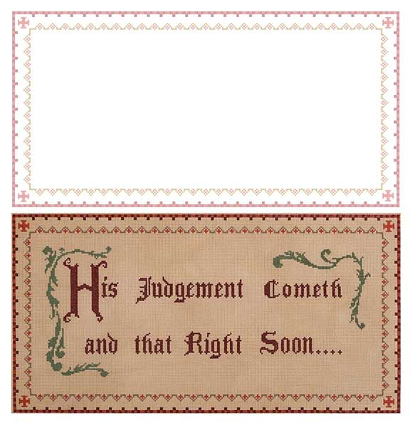 The Shawshank Redemption - Warden His Judgement Cometh Cross stitch pattern