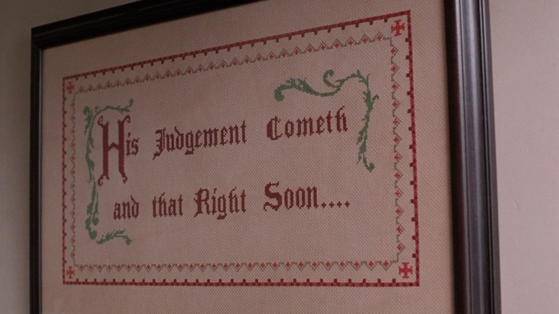 The Shawshank Redemption - Warden His Judgement Cometh Cross stitch pattern