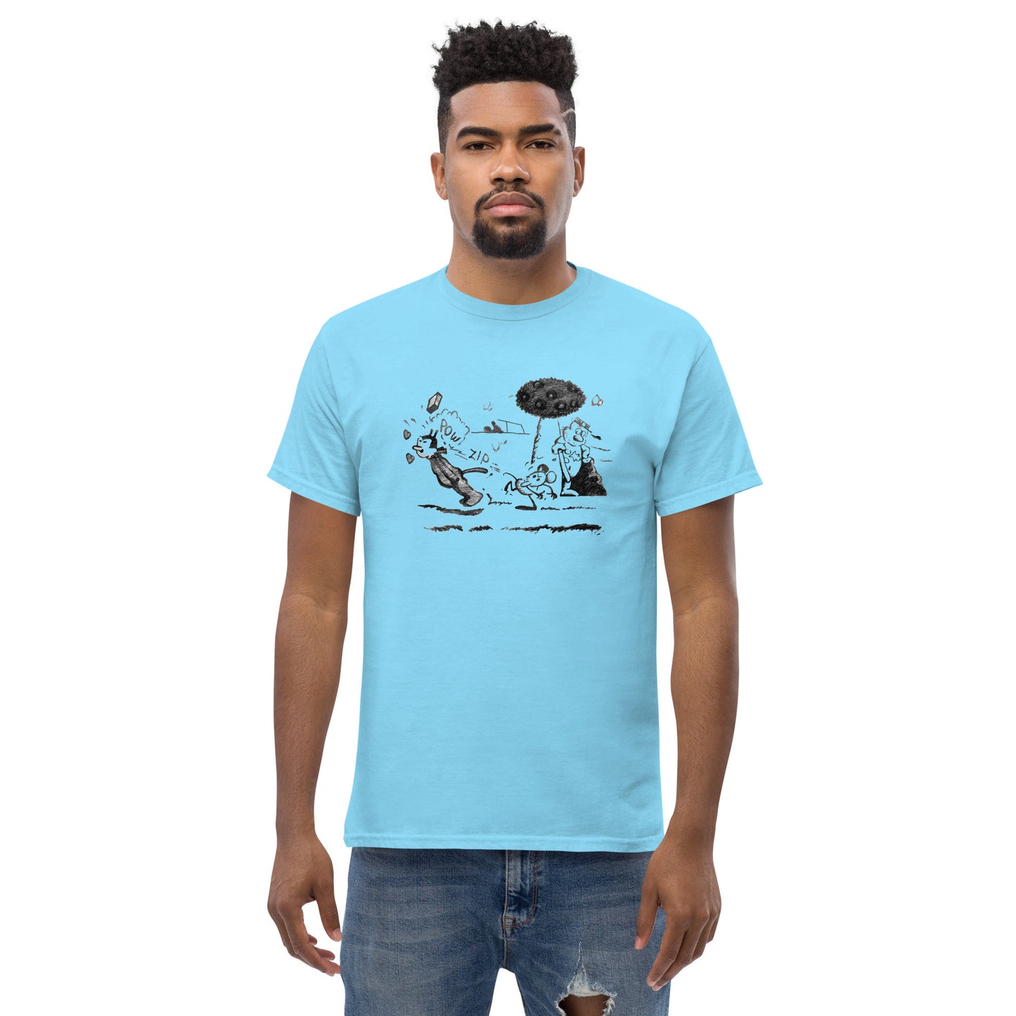 Straight Cut - Pulp Fiction Krazy Cat Short Sleeve T-Shirt