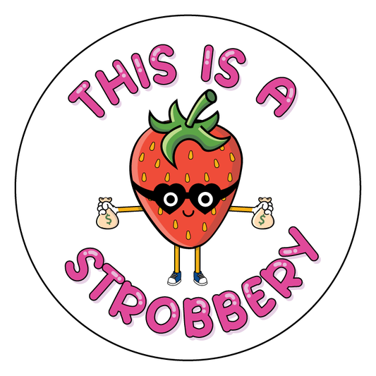 This is a strobbery, strawberry sticker, strawberry decal, printable sticker, Laptop Sticker, Digital Art, Stickers, Water Bottle Sticker, planner sticker, Die-Cut Sticker, Laptop Sticker, Water Bottle Sticker, planner sticker, custom sticker